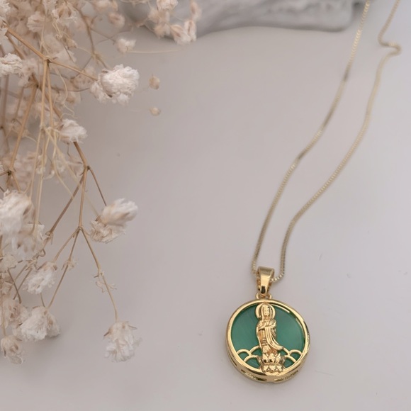 Buddha Necklace | 14k Gold Filled - Picture 3 of 7